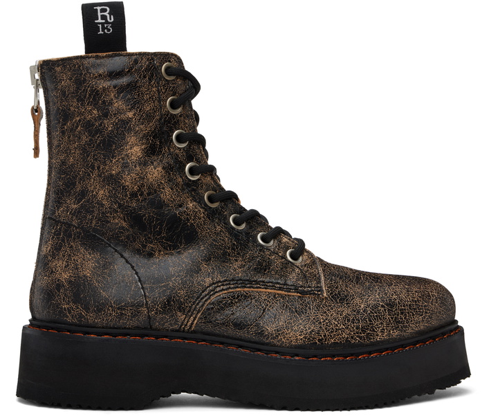 Photo: R13 Brown Single Stack Boots