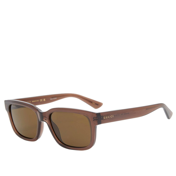 Photo: Gucci Men's Eyewear GG1583S Sunglasses in Brown 