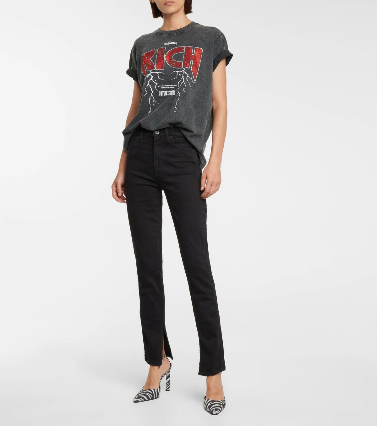 3x1 N.Y.C. Kaya skinny split-cuff jeans