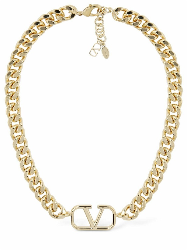 Photo: VALENTINO GARAVANI - V Logo Chain Necklace