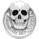 Alexander McQueen Silver Skull Coin Ring