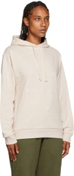 Baserange Beige Organic Cotton Hoodie