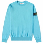 Stone Island Men's Soft Cotton Crew Neck Knit in Turquoise