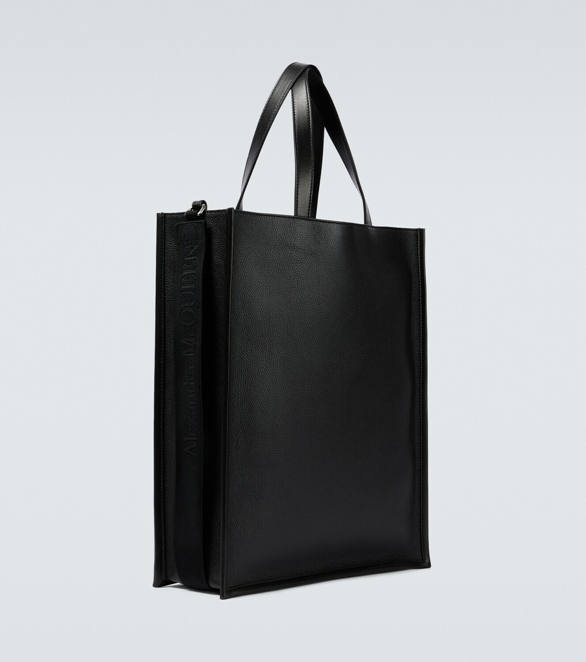 【送料&関税込】Alexander McQueen Black Leather Shopping Bag 送料&関税込】Alexander McQueen Black Leather Shopping Bag