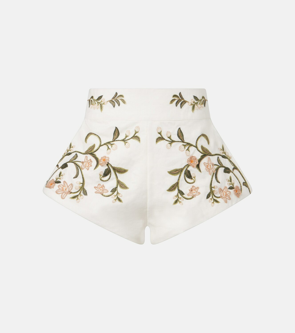 Agua by Agua Bendita Gatti embroidered linen shorts