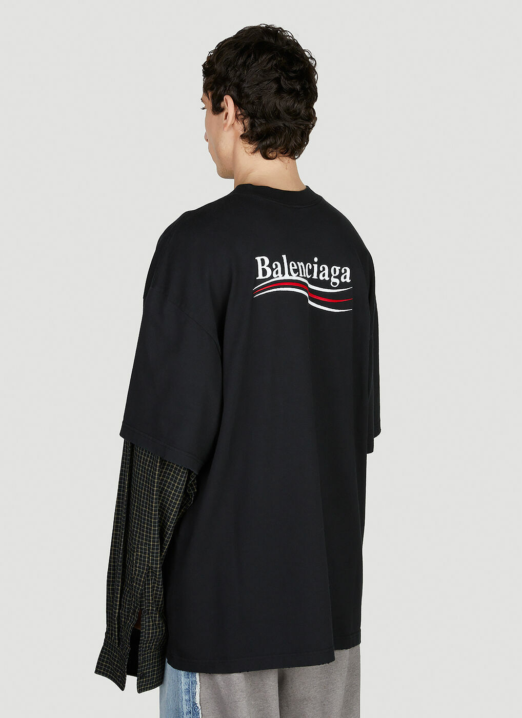 すぐにお届け♪ BALENCIAGA UA LAYERED T-SHIRT BLACK Tシャツ Balenciaga x Under Armour Layered T-shirt | Black | FARFETCH