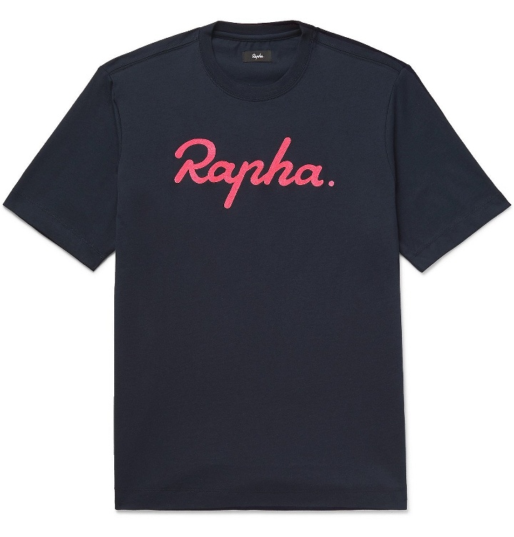Photo: Rapha - Logo-Embroidered Cotton-Jersey T-Shirt - Blue