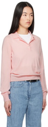 &Daughter Pink Aoife Cashmere Polo