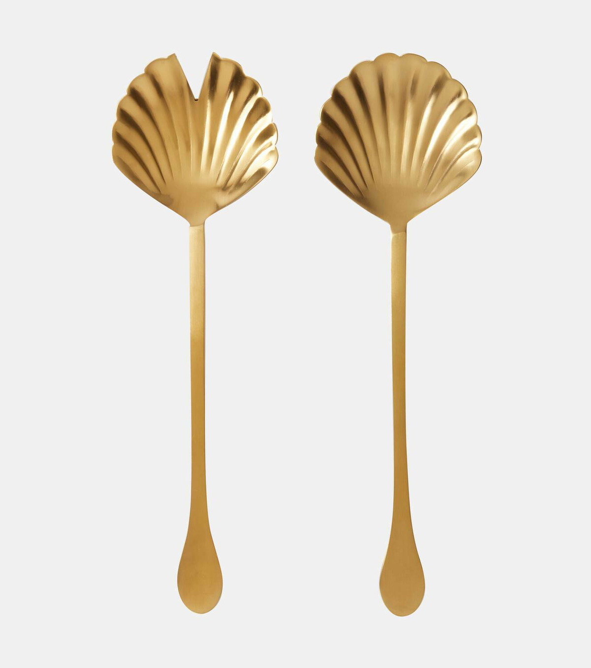 Bitossi Shell stainless steel salad serving set