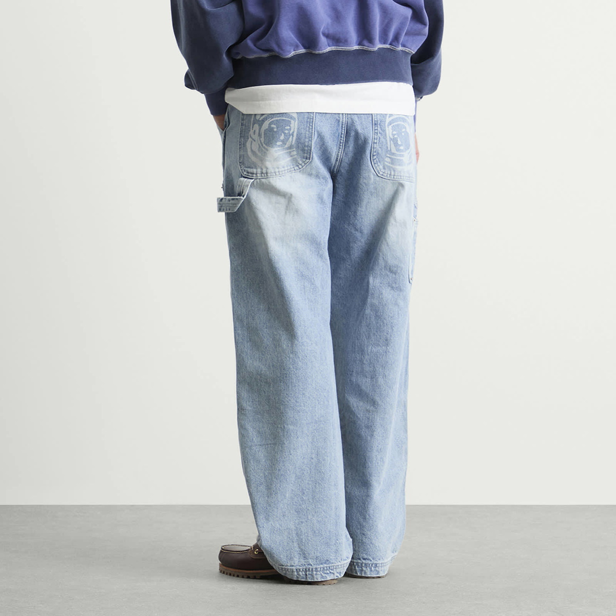 Billionaire Boys Club Men's Diamonds & Dollars Denim Pant in Light Wash Blue