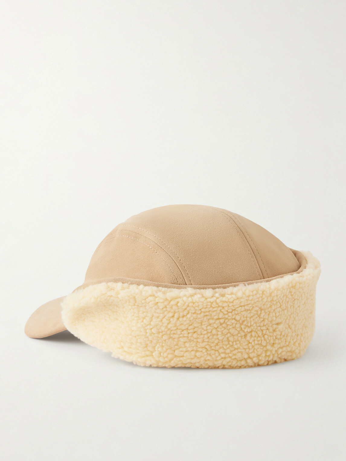 Aimé Leon Dore - Shearling-Trimmed Suede Trapper Cap - Brown