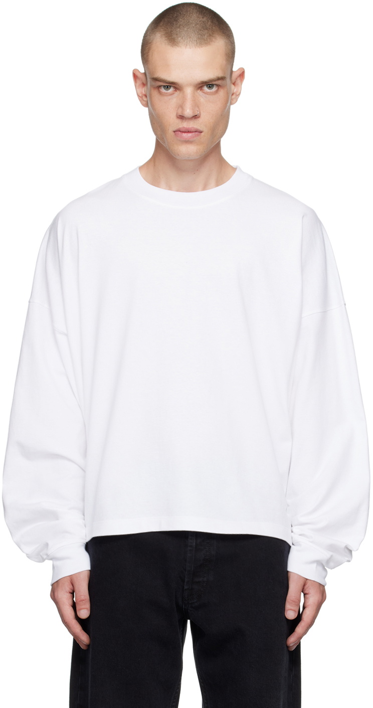 The Row White Haru Long Sleeve T-Shirt The Row