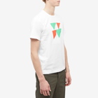 Comme des Garçons Homme Plus Men's Triangle Print T-Shirt in White