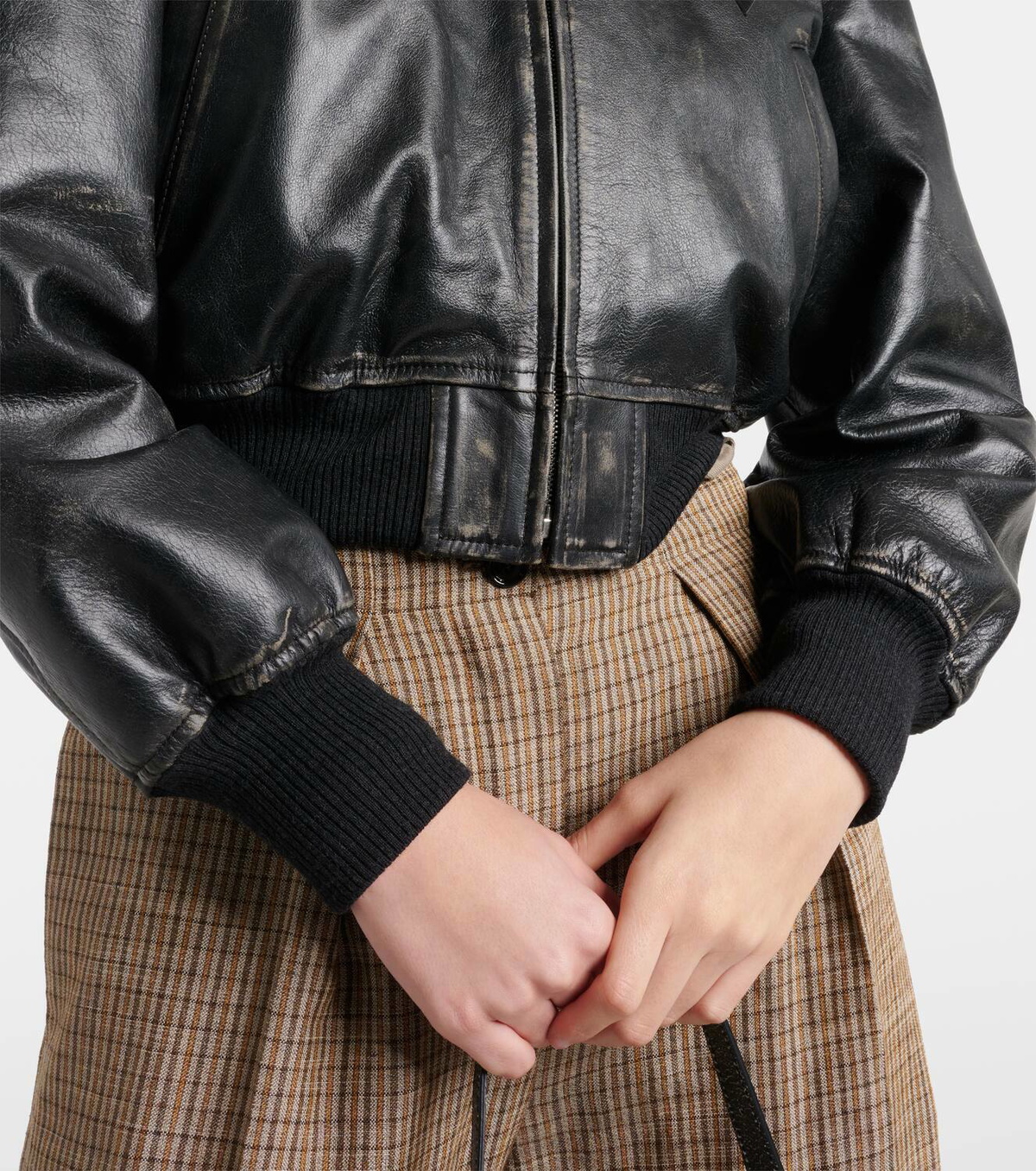 Acne Studios New Lomber leather bomber jacket Acne Studios