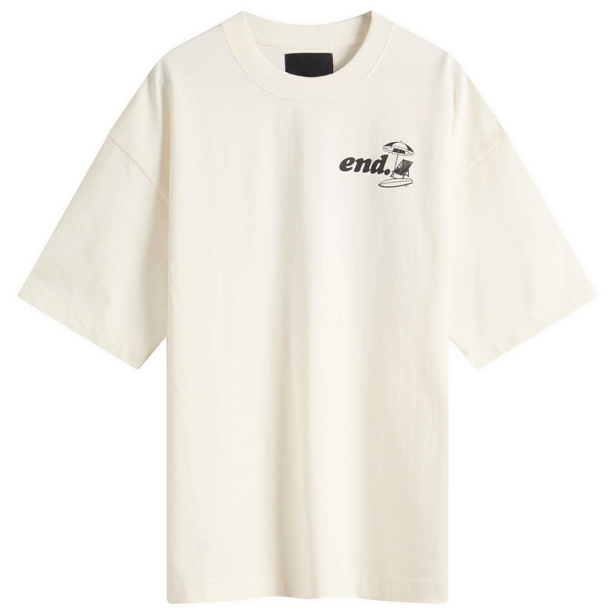 END. Coastal Board Repairs T-Shirt in Ecru