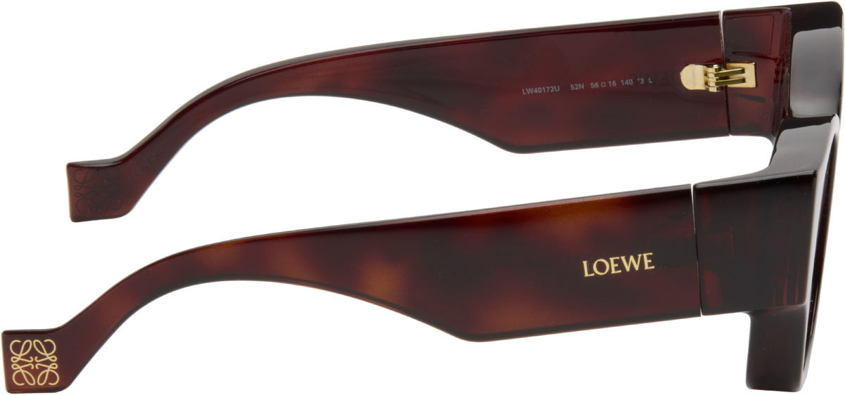 LOEWE Brown Paula's Ibiza Goggle Rectangle Sunglasses