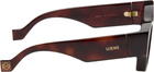 LOEWE Brown Paula's Ibiza Goggle Rectangle Sunglasses