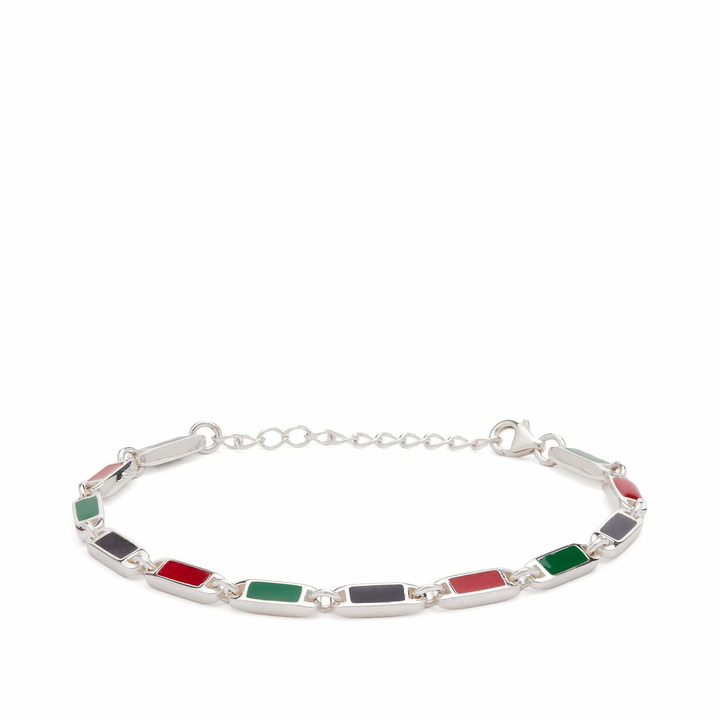 Photo: Maple Men's Poncho Bracelet in Black/Red/Green 