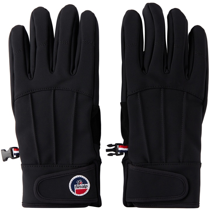 Photo: Fusalp Black Glacier M Leather & Nylon Gloves