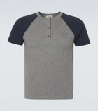 Miu Miu Logo cotton jersey Henley shirt