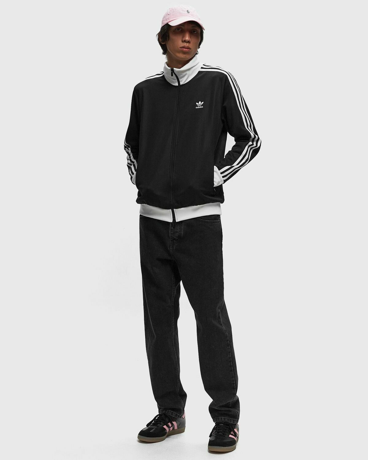 Adidas Classic Tracktop Black/White Track Jackets adidas