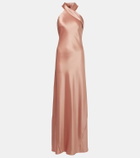 Galvan Pandora satin gown
