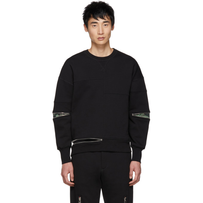 Photo: Alexander McQueen Black Zip Sweatshirt