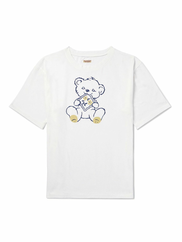 Photo: KAPITAL - Peckish Little Bear Printed Cotton-Jersey T-Shirt - White