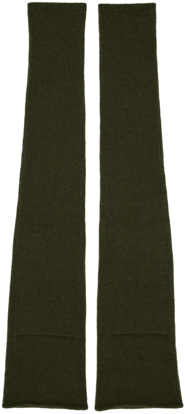 Photo: Rick Owens Green Cashmere Arm Warmers