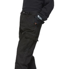 Reese Cooper Black Cotton Twill Cargo Pants