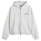 Cole Buxton Men's Sport Zipped Hoodie in Light Grey Marl