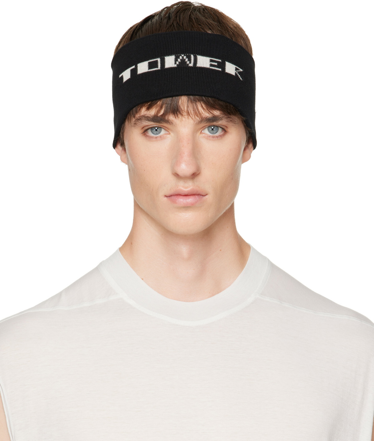 Rick Owens DRKSHDW Black Tower Knit Headband