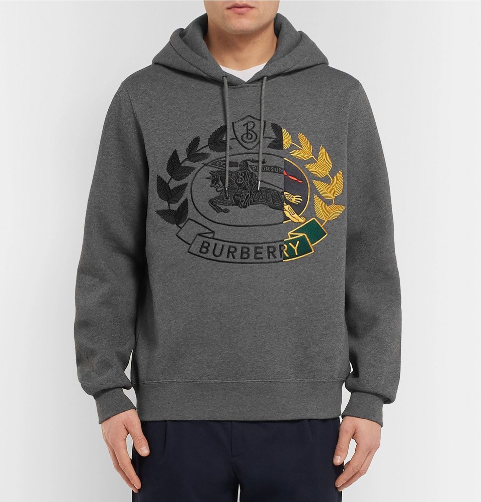 Burberry embroidered cotton 2024 blend jersey sweatshirt