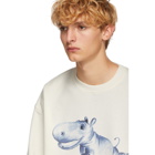 Acne Studios White Hippo Crewneck Sweatshirt