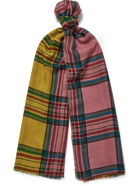 Etro - Fringed Checked Wool Scarf