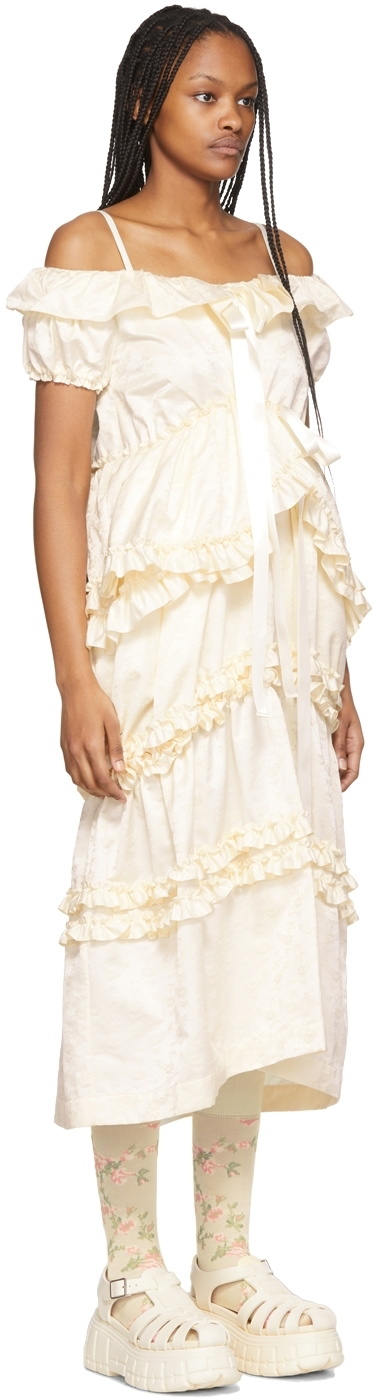 gold off the shoulder dress long Aidan Mattox Beaded Off Shoulder Dress - Gold