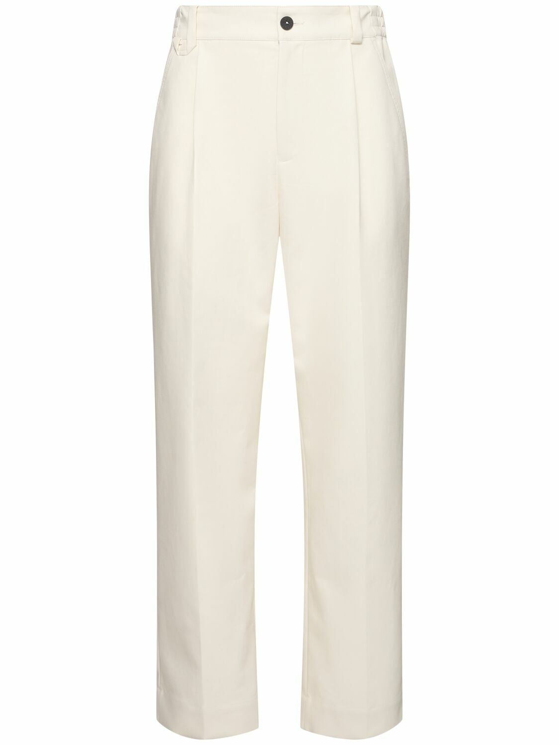 Pantalon Toile De Coton Blanc Marina Rinaldi - Taille 58 (équivalent UK30/32) - Style Sport Chic Marin - Neuf Avec étiquettes