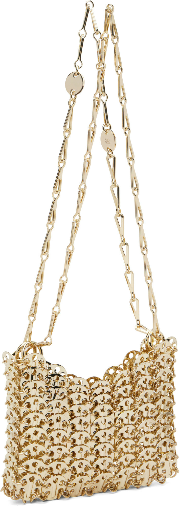 Rabanne Gold Iconic Nano 1969 Bag