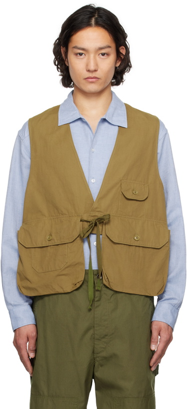 Photo: Engineered Garments Khaki Fowl Vest