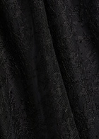 DE LA Vali Eden Ruffle-trimmed Lace Midi Dress Black