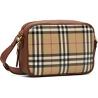 Burberry Beige Check Pocket Crossbody Bag