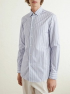 Paul Smith - Slim-Fit Striped Cotton-Poplin Shirt - Blue