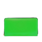 Comme des Garçons SA0111SF Super Fluo Zip Wallet in Green