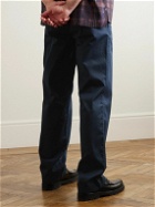 Theory - Laurence Straight-Leg Cotton-Blend Twill Trousers - Blue