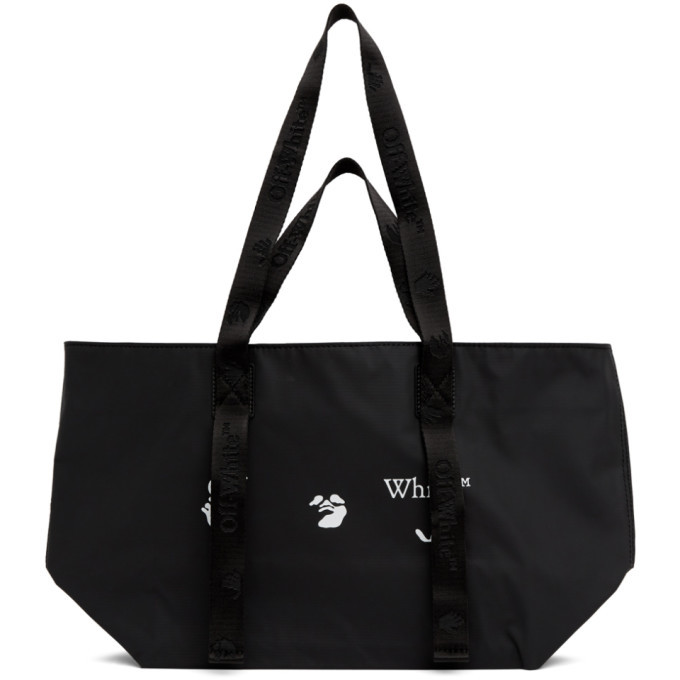 Photo: Off-White Black PVC Small Logo Tote