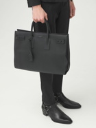 SAINT LAURENT - Logo Leather Tote Bag