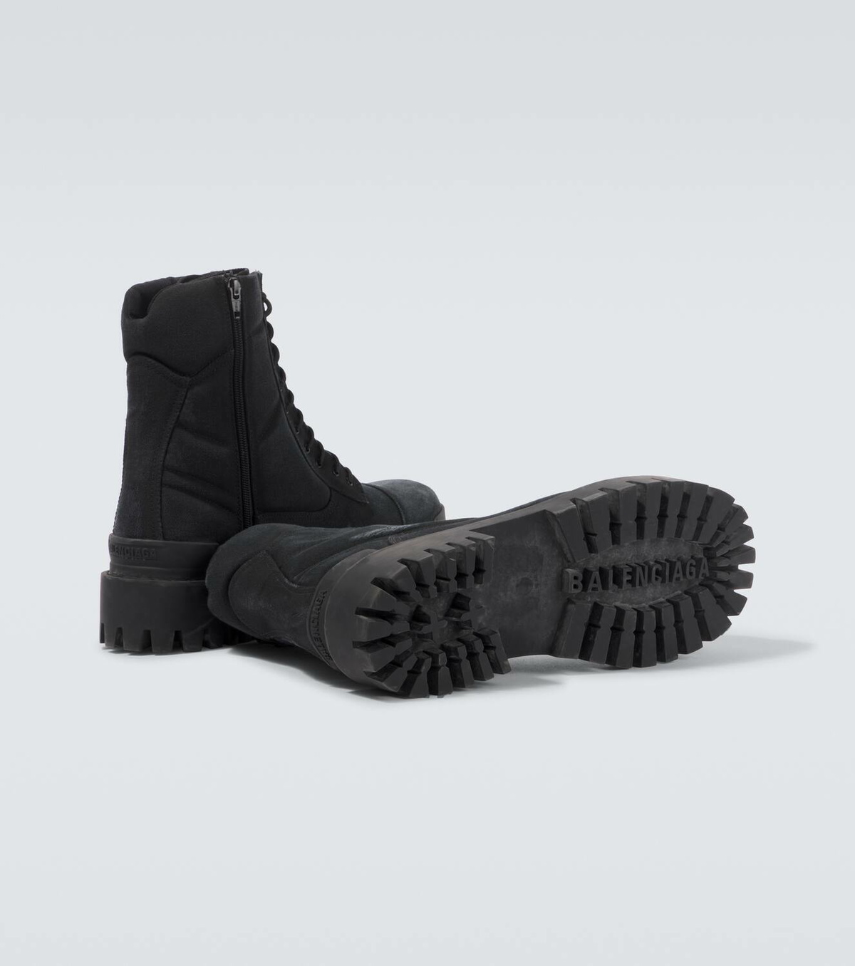 Balenciaga Combat Strike canvas lace-up boots Balenciaga