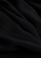Tove Estelia Draped Barrel-leg Crepe Trousers Black