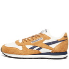 Reebok Men's Classic Leather Sneakers in Chalk/Wild Brown/Vector Navy