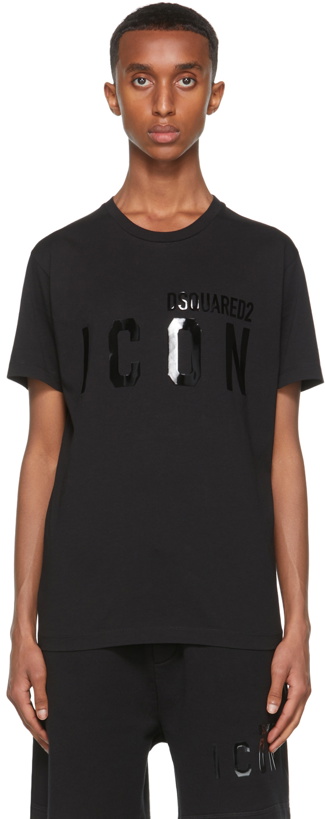 Photo: Dsquared2 Black Monotone 'Icon' T-Shirt
